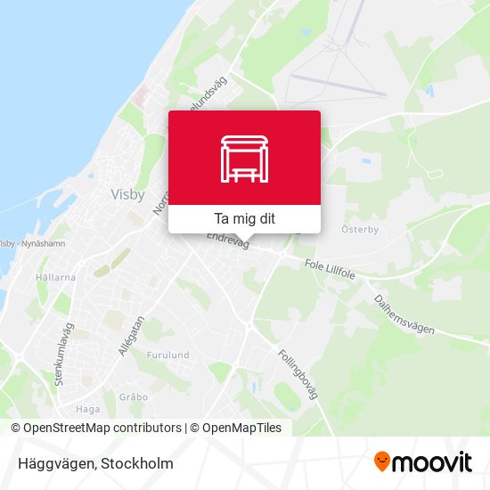 Häggvägen karta