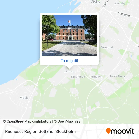 Rådhuset Region Gotland karta