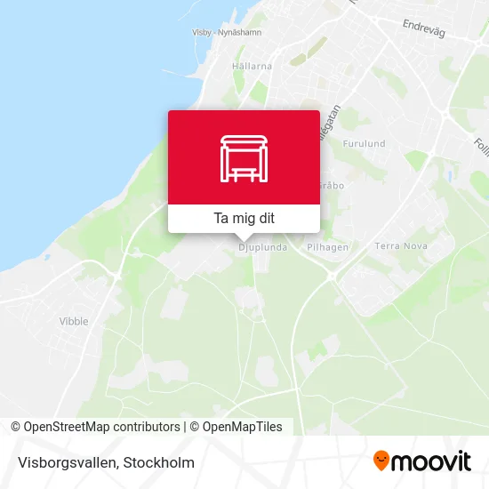 Visborgsvallen karta