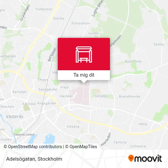 Adelsögatan karta