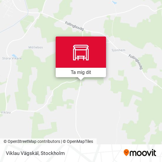 Viklau Vägskäl karta