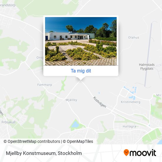 Mjellby Konstmuseum karta