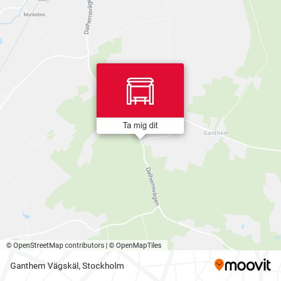 Ganthem Vägskäl karta