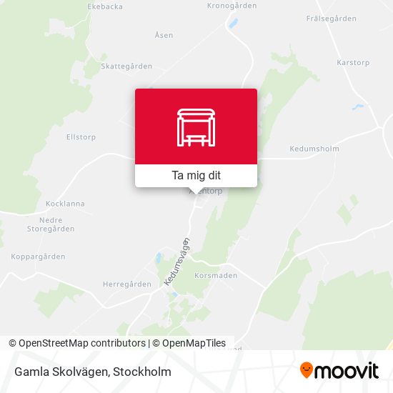 Gamla Skolvägen karta