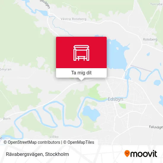 Rävabergsvägen karta