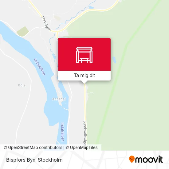 Bispfors Byn karta