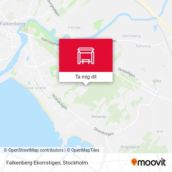 Falkenberg Ekorrstigen karta