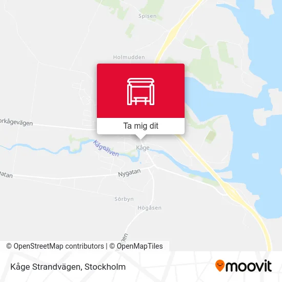 Kåge Strandvägen karta
