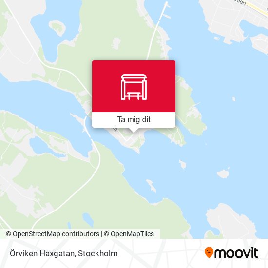 Örviken Haxgatan karta