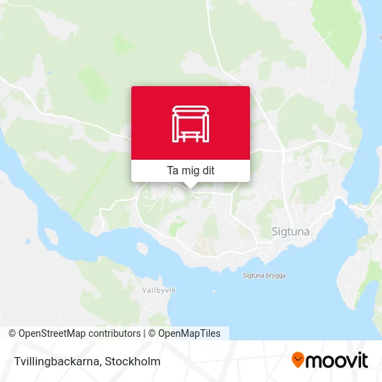 Tvillingbackarna karta