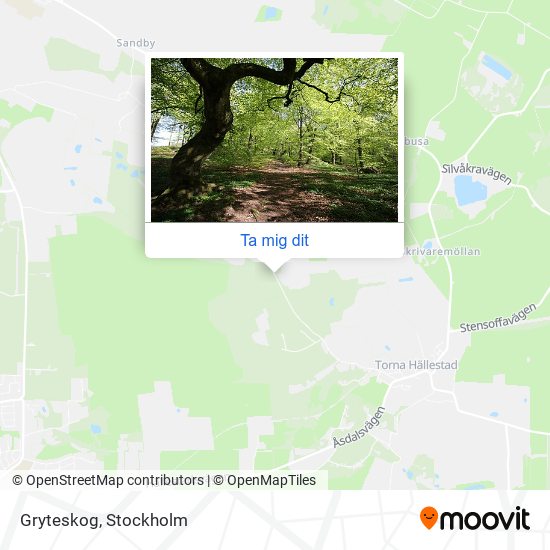 Gryteskog karta