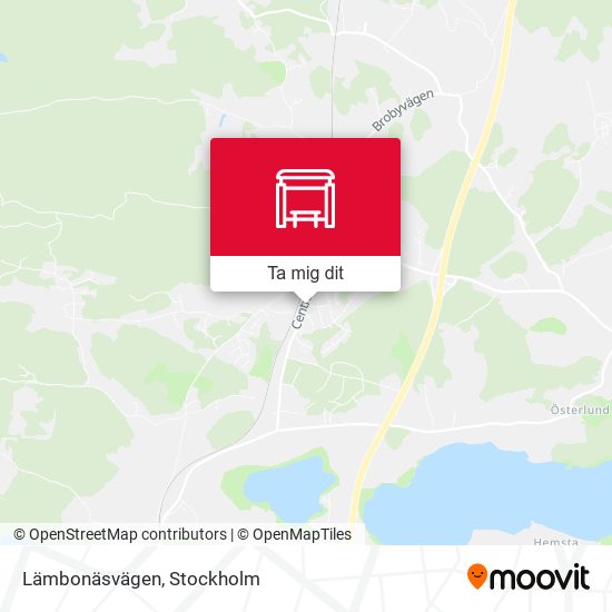 Lämbonäsvägen karta