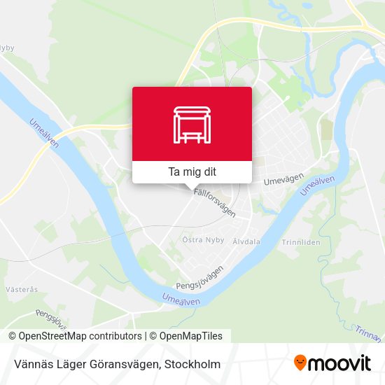 Vännäs Läger Göransvägen karta