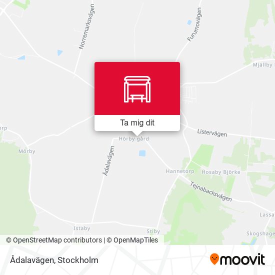 Ådalavägen karta