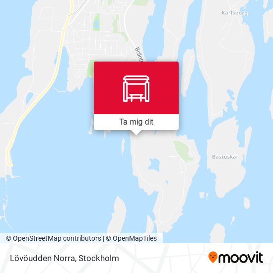 Lövöudden Norra karta