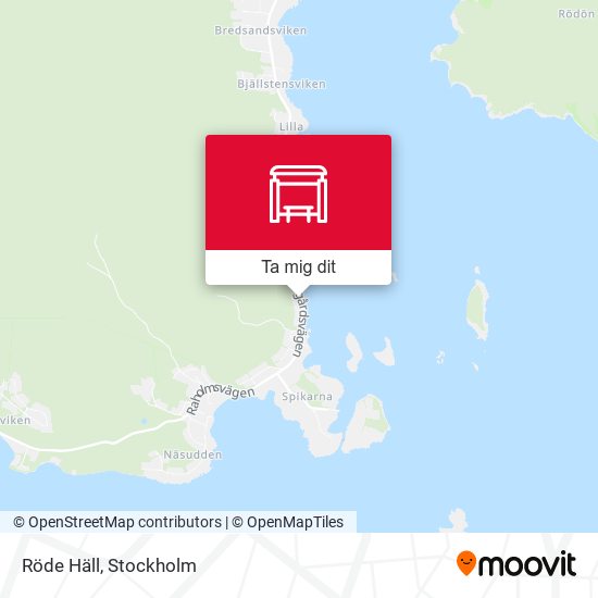 Röde Häll karta