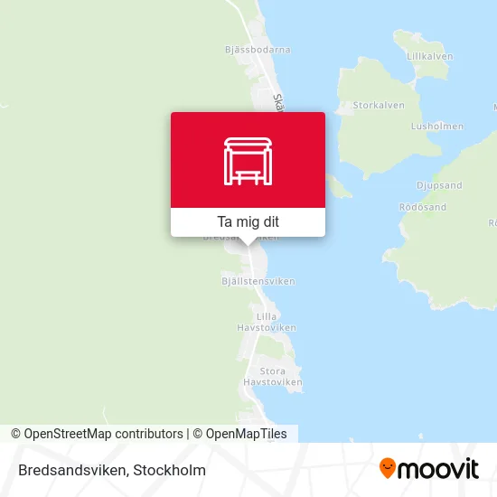 Bredsandsviken karta