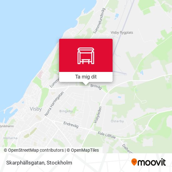 Skarphällsgatan karta