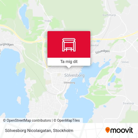 Sölvesborg Nicolaigatan karta