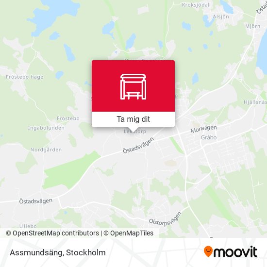Assmundsäng karta
