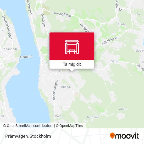 Pråmvägen karta