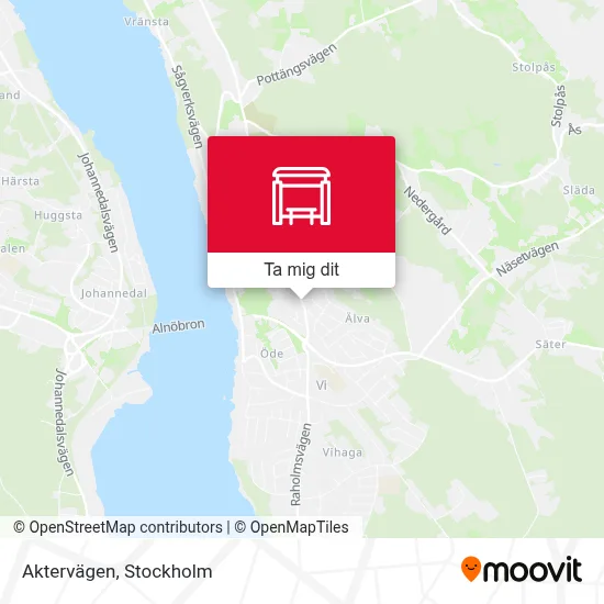 Aktervägen karta