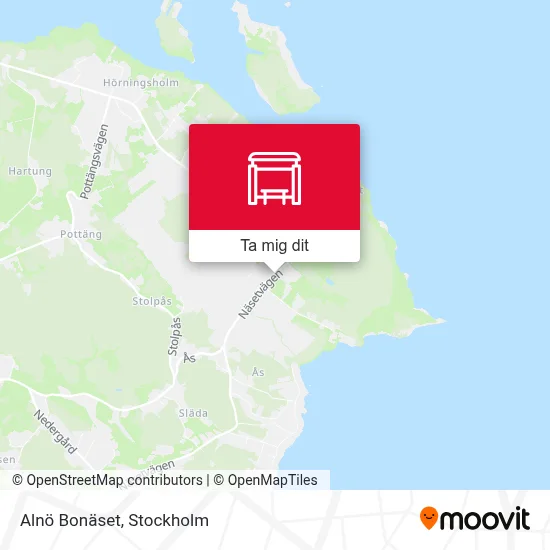 Alnö Bonäset karta