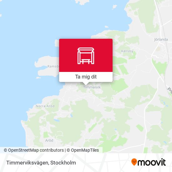 Timmerviksvägen karta