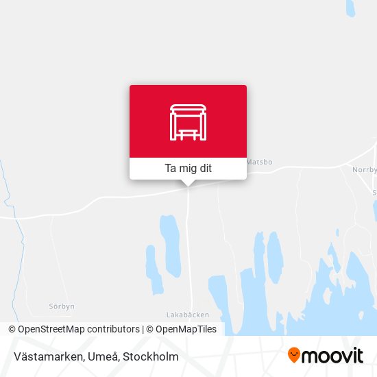 Västamarken, Umeå karta