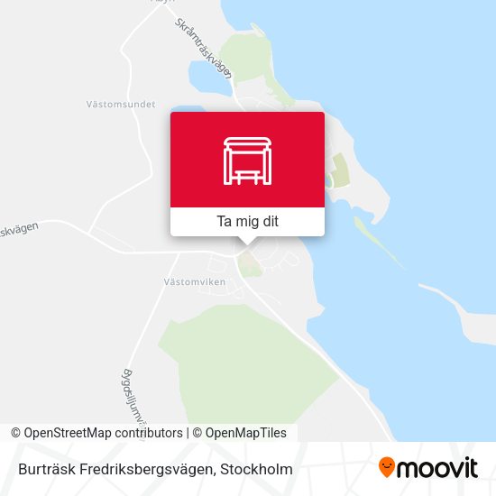Burträsk Fredriksbergsvägen karta