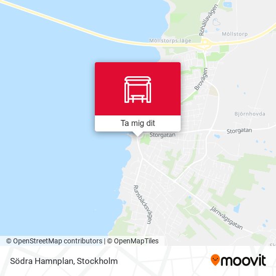 Södra Hamnplan karta