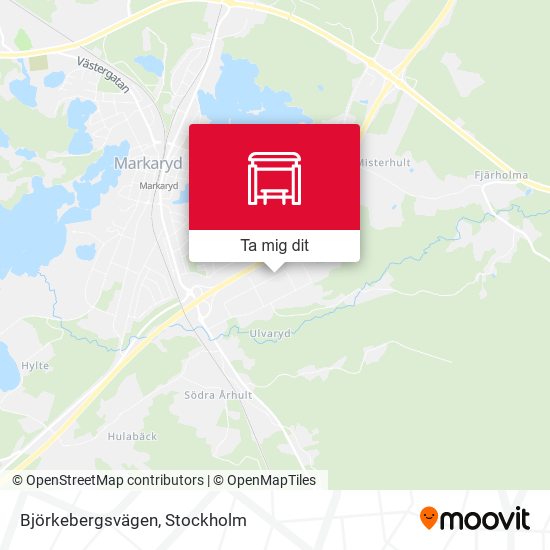 Björkebergsvägen karta