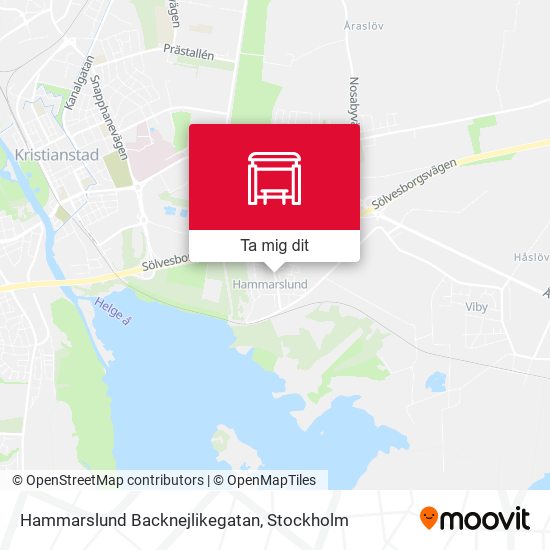 Hammarslund Backnejlikegatan karta