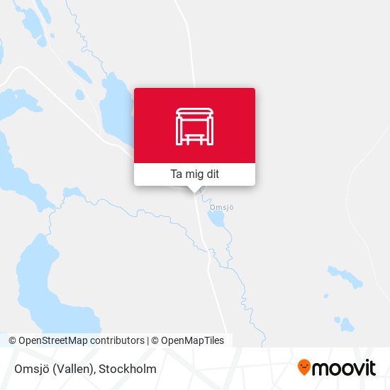 Omsjö (Vallen) karta