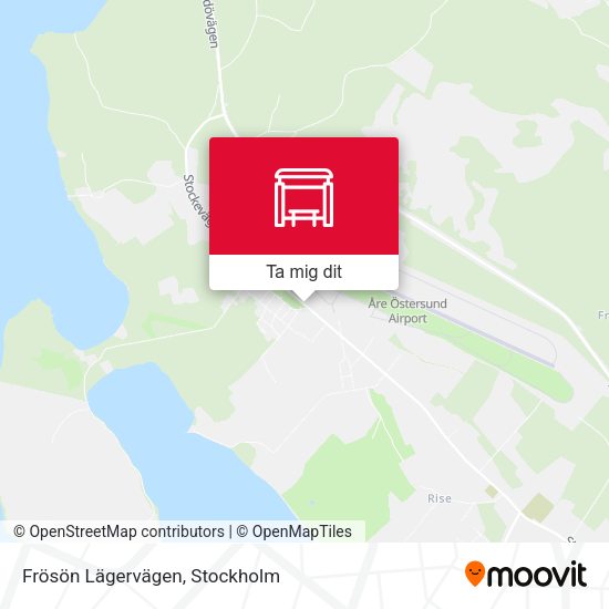 Frösön Lägervägen karta