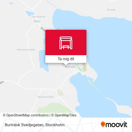 Burträsk Svedjegatan karta