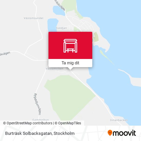 Burträsk Solbacksgatan karta
