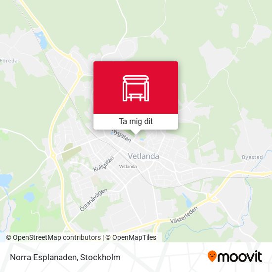 Norra Esplanaden karta