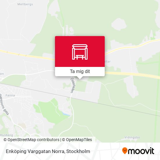 Enköping Varggatan Norra karta