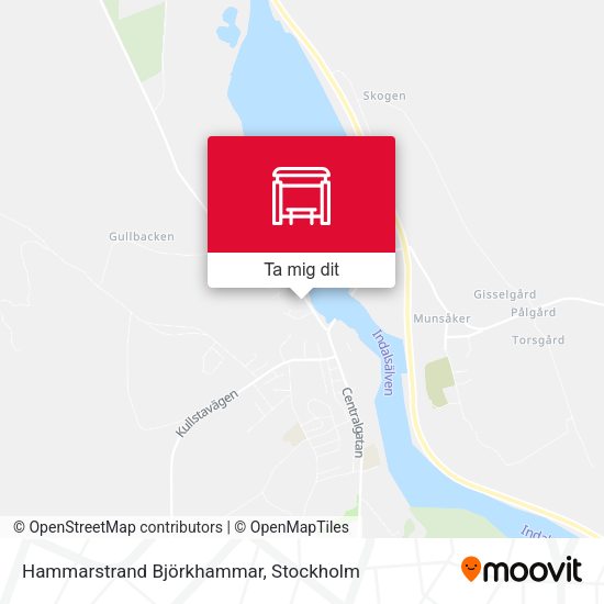 Hammarstrand Björkhammar karta
