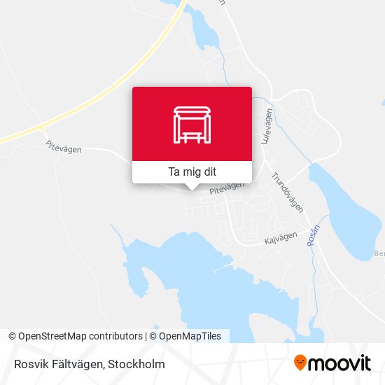Rosvik Fältvägen karta