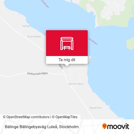 Bälinge Bälingebyaväg Luleå karta