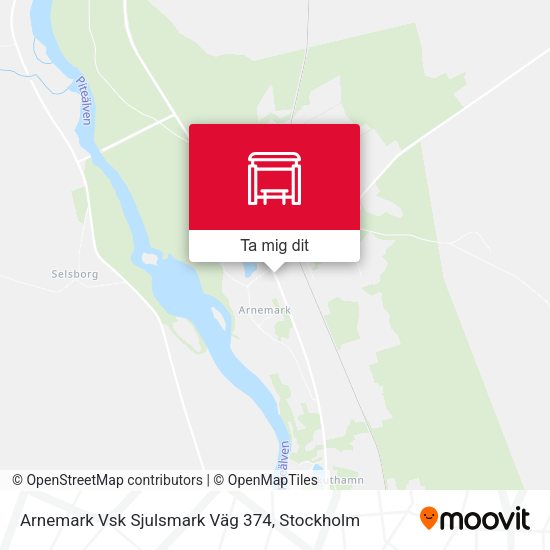 Arnemark Vsk Sjulsmark Väg 374 karta