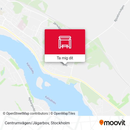 Centrumvägen/Jägarbov karta