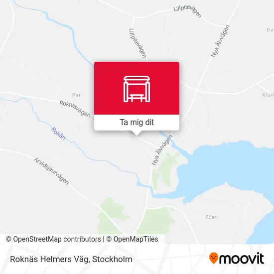 Roknäs Helmers Väg karta