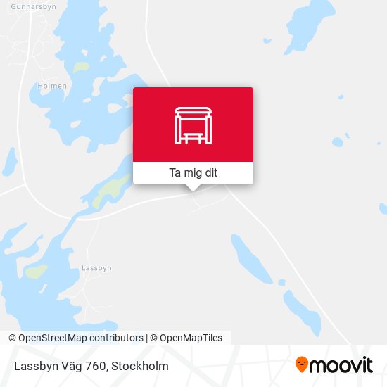 Lassbyn Väg 760 karta