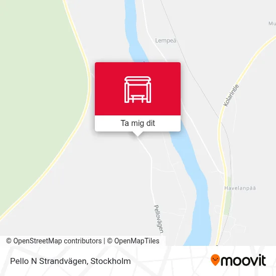 Pello N Strandvägen karta