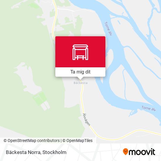 Bäckesta Norra karta