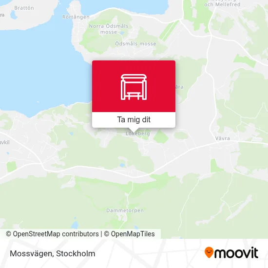 Mossvägen karta