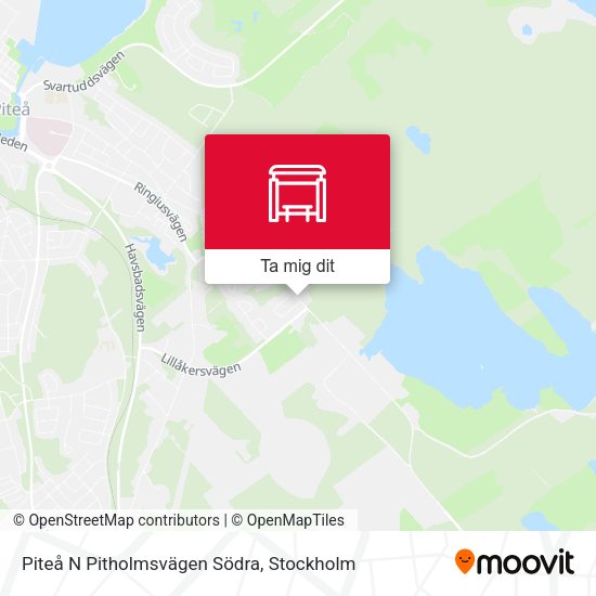 Piteå N Pitholmsvägen Södra karta